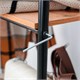Вешалка-стеллаж "Скандинавия-1", 1470х1100х385 мм, 5 полок, металл/ЛДСП, черная/дуб, ГСС1 Ч 700930
