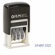 Датер-мини месяц буквами, оттиск 20х3,8 мм синий, GRM 4810, 124131000 237744