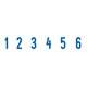 Нумератор 6-разрядный, оттиск 25х4 мм, синий, TRODAT 4846, корпус черный 230549