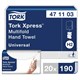 Полотенца бумажные (1 пачка 190 листов) TORK (H2) Universal, 2-слойные, цвет натуральный.,23,4х21,3, Z-сложение, 471103 127070