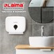 Диспенсер для полотенец ULTRA LAIMA PROFESSIONAL (Система H2), Z-сложения, малый, белый, ABS-пластик, 606833 606833