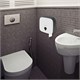 Диспенсер для туалетной бумаги ULTRA LAIMA PROFESSIONAL (Система T2), малый, белый, ABS-пластик, 606835 606835