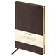 Ежедневник недатированный БОЛЬШОЙ ФОРМАТ (175х247 мм) В5, BRAUBERG "Alligator", под матовую крокод. кожу, 160л, крем.блок, т-корич, 124969 124969