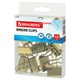 Зaжимы для бумаг BRAUBERG EXTRA, КОМПЛЕКТ 12 шт., 32 мм, на 140 л., золотистые, европодвес, 229587 229587
