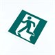 Знак эвакуационный "Выход здесь (лево)", КОМПЛЕКТ 5 штук, 200х200 мм, фотолюминесцентный, пленка, Е01-01 611001