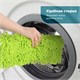 Швабра с флаундером 40 см, черенок 110 см евро, насадка МОП микрофибра СИНЕЛЬ, индивидуальная упаковка пакет, ЛЮБАША, 606313 606313