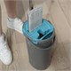 Комплект для уборки: швабра, ведро 8 л/7 л двухкамерное с отжимом, насадка, LIGHT MOP, MILEY, 901-618 607750