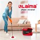 Комплект для уборки: швабра, ведро 19 л/9 л с отжимом центрифуга, 2 круглые насадки, LAIMA, 606303, M029B 606303
