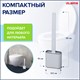 Ершик для унитаза силиконовый FLAT TYPE (плоский) напольный / настенный с креплением, LAIMA, 608131 608131