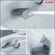 Ершик для унитаза силиконовый FLAT TYPE (плоский) напольный / настенный с креплением, LAIMA, 608131 608131