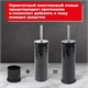 Ерш для унитаза LAIMA, с подставкой, металл, черный, глянцевый, 604960 604960