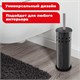 Ерш для унитаза LAIMA, с подставкой, металл, черный, глянцевый, 604960 604960