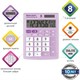 Калькулятор настольный BRAUBERG ULTRA PASTEL-08-PR, КОМПАКТНЫЙ (154x115 мм), 8 разрядов, двойное питание, СИРЕНЕВЫЙ, 250516 250516