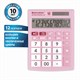 Калькулятор настольный BRAUBERG ULTRA PASTEL-12-PK (192x143 мм), 12 разрядов, двойное питание, РОЗОВЫЙ, 250503 250503