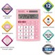 Калькулятор настольный BRAUBERG ULTRA PASTEL-12-PK (192x143 мм), 12 разрядов, двойное питание, РОЗОВЫЙ, 250503 250503