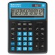 Калькулятор настольный BRAUBERG EXTRA COLOR-12-BKBU (206x155 мм), 12 разрядов, двойное питание, ЧЕРНО-ГОЛУБОЙ, 250476 250476