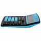 Калькулятор настольный BRAUBERG EXTRA COLOR-12-BKBU (206x155 мм), 12 разрядов, двойное питание, ЧЕРНО-ГОЛУБОЙ, 250476 250476