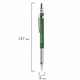 Карандаш механический 0,7 мм + грифели HB 24 штуки на блистере, BRAUBERG "METALLIC-X 07", металлические детали, 181966 181966