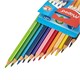 Карандаши цветные MAPED "COLOR PEP'S Strong", 12 цветов, трехгранные, грифель 3,2 мм, 862712 181988