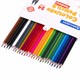 Карандаши цветные BRAUBERG PREMIUM 24 цвета + 2 чернографитных карандаша, трехгранные, грифель 3 мм, 181937 181937
