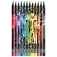 Карандаши цветные MAPED "COLOR PEP'S Black Monster", 12 цветов, трехгранные, 862612 181986
