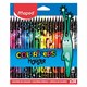 Карандаши цветные MAPED "COLOR PEP'S Black Monster", 24 цвета, трехгранные, 862624 181987