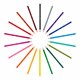 Карандаши цветные BIC "Kids ECOlutions Evolution", 18 цветов, пластиковые, заточенные, европодвес, 937513 181124