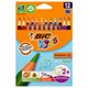 Карандаши цветные утолщенные BIC "Kids Evolution Triangle", 12 цветов, трехгранные, грифель 4 мм, 8297356, 82973511 180344