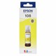 Чернила EPSON 108 (C13T09C44A) для СНПЧ EPSON L8050 /L8100 /L18050, желтые, ОРИГИНАЛЬНЫЕ 364534
