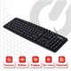 Клавиатура проводная SONNEN KB-8137, USB, 104 клавиши + 9 дополнительных, мультимедийная, черная, 512652 512652