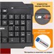 Клавиатура беспроводная SONNEN KB-5156, USB, 104 клавиши, 2,4 Ghz, черная, 512654 512654