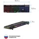 Клавиатура проводная игровая DEFENDER Mayhem GK-360DL, USB, 104 клавиши, с подсветкой, черная, 45360 513412