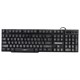 Клавиатура проводная SONNEN KB-7010, USB, 104 клавиши, LED-подсветка, черная, 512653 512653