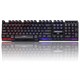 Клавиатура проводная SONNEN KB-7010, USB, 104 клавиши, LED-подсветка, черная, 512653 512653