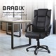Кресло офисное BRABIX "Bliss MS-004", 6 массажных модулей, экокожа, черное, 532522 532522