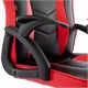 Кресло компьютерное BRABIX "Shark GM-203", экокожа, черное/красное, 532512 532512