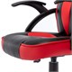 Кресло компьютерное BRABIX "Shark GM-203", экокожа, черное/красное, 532512 532512
