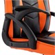 Кресло компьютерное BRABIX "Shark GM-203", экокожа, черное/оранжевое, 532513 532513