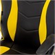 Кресло компьютерное BRABIX "Shark GM-203", экокожа, черное/желтое, 532514 532514