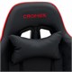 Кресло компьютерное CROMEX "Joker GM-125", две подушки, экокожа, черное/красное, 532954 532954