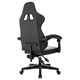 Кресло компьютерное BRABIX "Shooter GM-123", 2 подушки, экокожа, черное/белое, 533191 533191