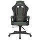 Кресло компьютерное BRABIX "Striker GM-121", синхромеханизм, 2 подушки, экокожа/велюр, черное/серое, 532961 532961