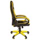 Кресло компьютерное BRABIX "Blaze GM-162", TW/экокожа, черное/желтое, 532579, 7083507 532579