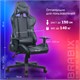 Кресло компьютерное BRABIX "GT Carbon GM-115", две подушки, экокожа, черное, 531932 531932