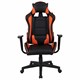 Кресло компьютерное BRABIX "GT Racer GM-100", две подушки, экокожа, черное/оранжевое, 531925 531925