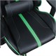Кресло компьютерное BRABIX "GT Carbon GM-120", две подушки, экокожа, черное/зеленое, 531929 531929