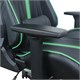 Кресло компьютерное BRABIX "GT Carbon GM-120", две подушки, экокожа, черное/зеленое, 531929 531929
