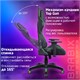 Кресло компьютерное BRABIX "GT Carbon GM-120", две подушки, экокожа, черное/зеленое, 531929 531929
