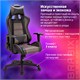 Кресло компьютерное BRABIX "GT Racer GM-100", две подушки, ткань, экокожа, черное/коричневое, 531819 531819