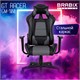 Кресло компьютерное BRABIX "GT Racer GM-100", две подушки, экокожа, черное/серое, 531926 531926